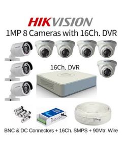 HIKVISION INSTALLATION SET 16 CH DVR 8 CAMERAS CCTV Accessories